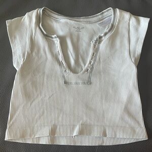 UO Out from Under Ribbed Low Cut Crop Top